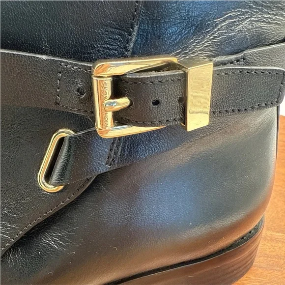 Michael Michael Kors Arley Black Leather Ankle Boots Women's Size 8.5 M - Picture 4 of 10